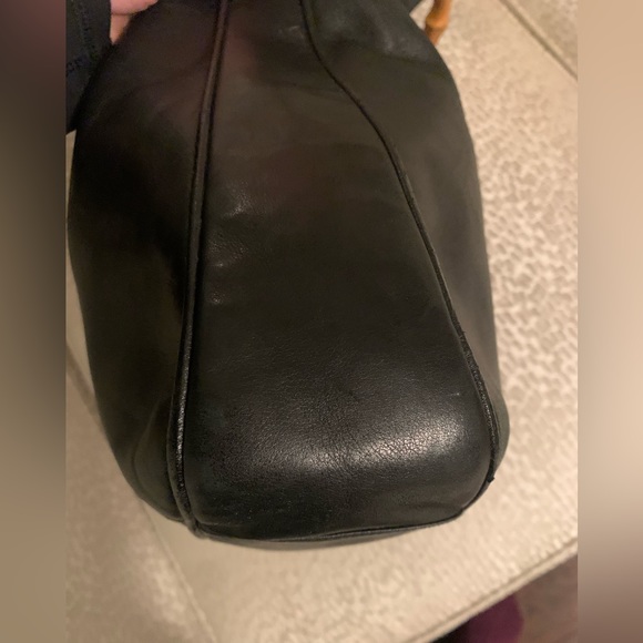 GUCCI Leather Shoulder/Crossbody Bag with Bamboo Handle- Vintage GUC from 1990’s - Picture 10 of 17